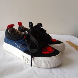 Ground Up Marvel Spider-Man Lace-Up Sneakers Youth Size 11 Black Red White